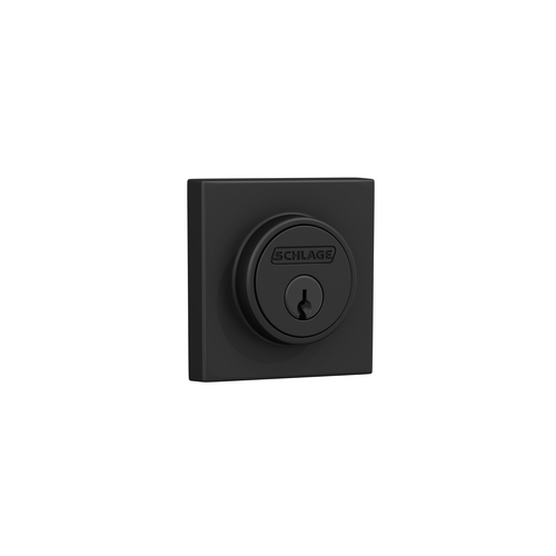 Schlage JD60F622 Fire Rated Single Cylinder Deadbolt C Keyway Matte Black Finish 16063 Latch 10267 Strike
