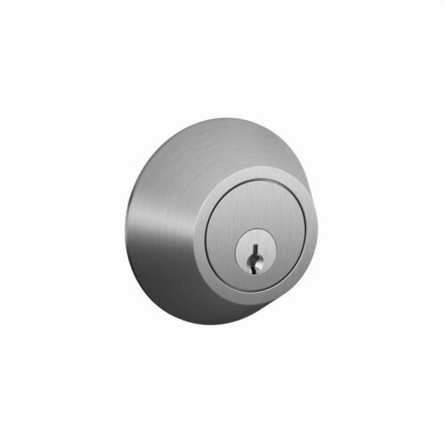Schlage JD60F626 Fire Rated Single Cylinder Deadbolt C Keyway Satin Chrome 16063 Latch 10267 Strike