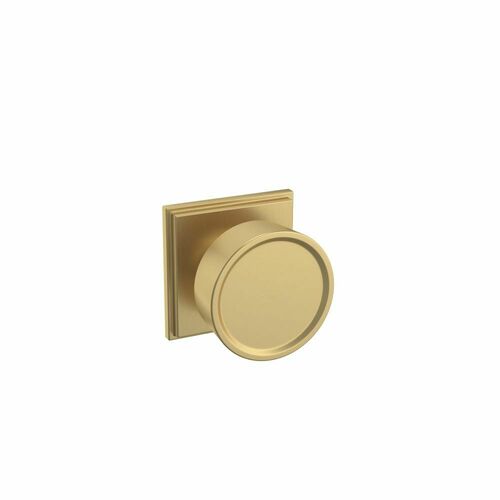 Baldwin K009033IDM K009 Hollywood Hills Knob with R050 Rose Half Dummy Lock Vintage Brass Finish