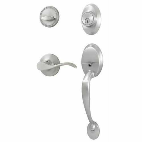 Weslock L2810-NXNFR2D Hillcrest Left Hand Single Cylinder Handleset, Satin Nickel Finish