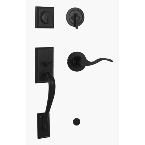 Weslock L2830-2X2FR2D Mercy Left Hand Single Cylinder Handleset New Haven Lever Matte Black