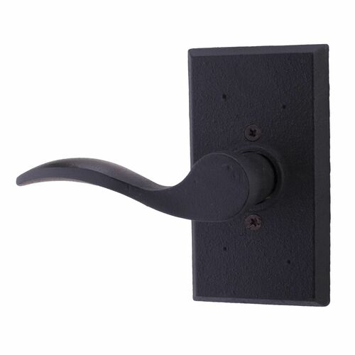Weslock L7305H2--0020 Left Hand Carlow Square Half Dummy Lock - Black Finish
