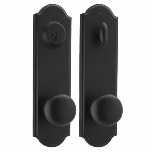 Weslock L7641F2F2SL2D Wexford Tramore Left Hand Single Cylinder Deadbolt Lock, Black Finish