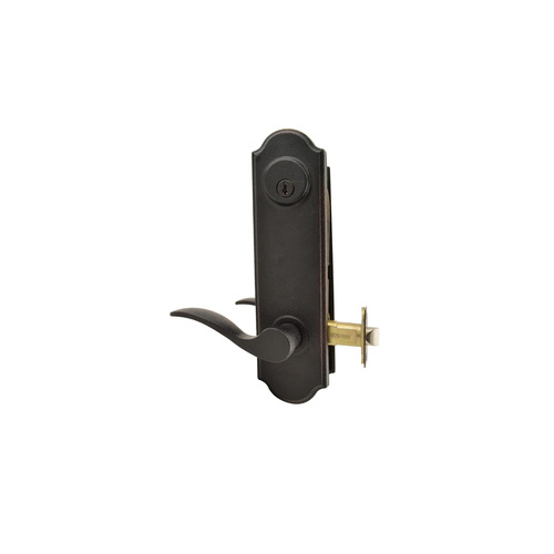 Weslock L7641H1H1SL2D Left Hand Carlow Tramore Single Cylinder Deadbolt, Oil Rubbed Bronze