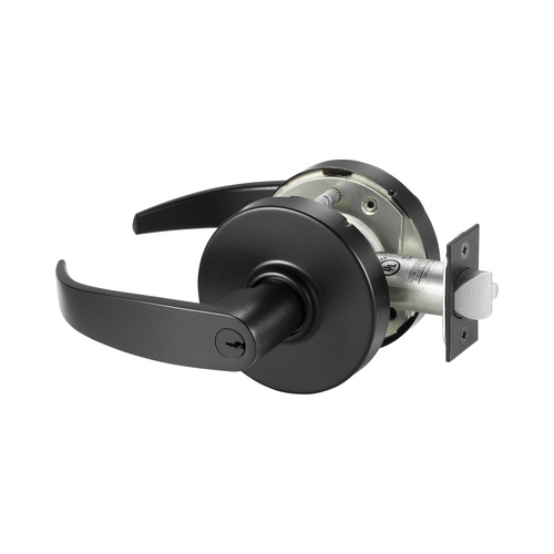 Sargent LC-10XG17 LP BSP F87 Grade 1 Double Cylinder Lever Lock with P Lever L Rose, Black Suede Finish
