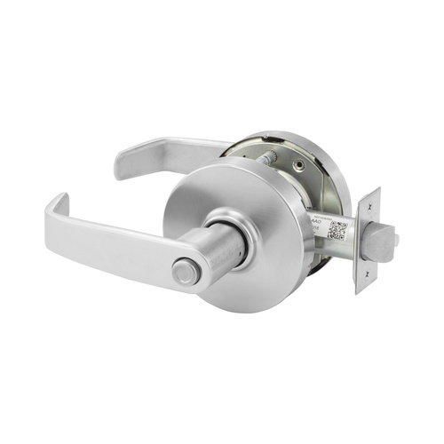 Sargent LC-10XG24 LL 26D Grade 1 Entry Lever Lock, L Lever Rose, ASA Strike, Satin Chrome Finish