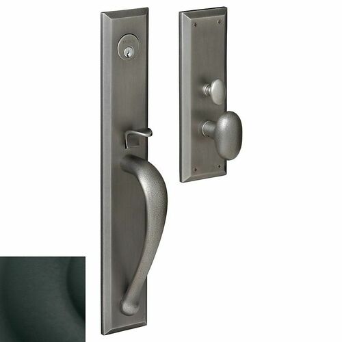 Baldwin M504190ENTR Cody Satin Black Single Cylinder Mortise Trim
