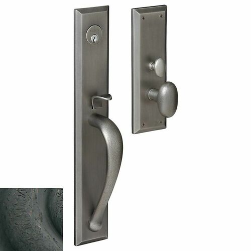 Baldwin M504402ENTR Cody Single Cylinder Mortise Trim - Distressed Oil Rubbed Bronze