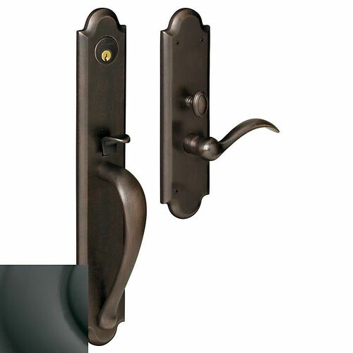 Baldwin M514102LENT Boulder Left Hand Single Cylinder Mortise Trim, Oil Rubbed Bronze Finish