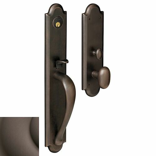 Baldwin M514112ENTR Boulder Single Cylinder Mortise Trim - Venetian Bronze Finish
