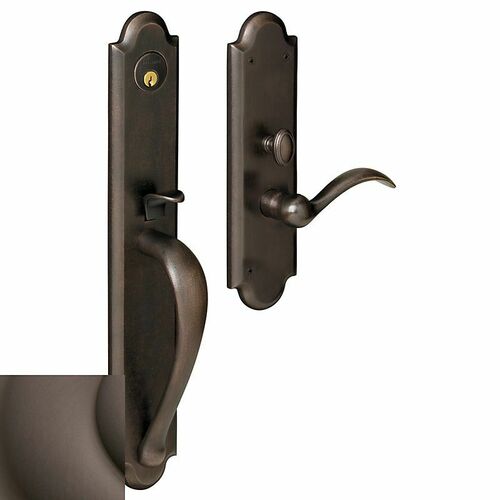 Baldwin M514112RENT Boulder Right Hand Single Cylinder Mortise Trim, Venetian Bronze Finish