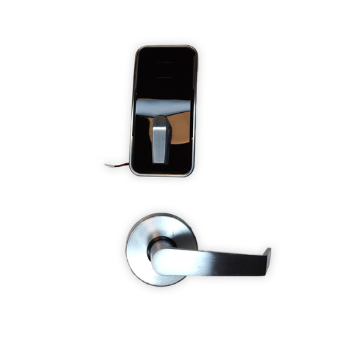 Dormakaba MN002ETCBTCB1100R Saffire LX-I RFID Lockset, 3-Hour Fire Rated, Troy Lever, Satin Chrome