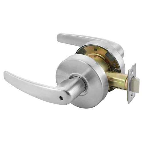 Accentra MO4602LN626 Monroe Grade 2 Privacy Lever Lockset, MCP234 Latch, Satin Chrome Finish