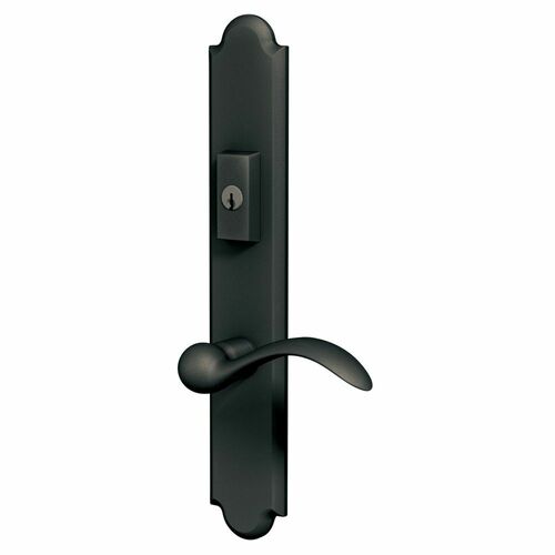 Baldwin MP016102ACT2 Boulder Multi-Point Keyed Entry Trim with Turn Knob, Oil Rubbed Bronze