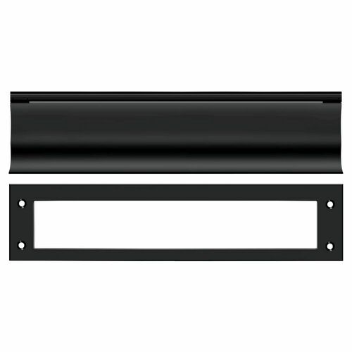 Deltana MS0030U19 Heavy-Duty Black Painted Mail Slot