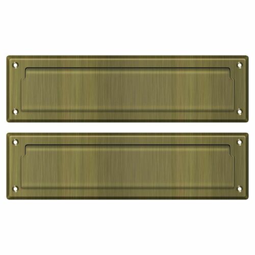Deltana MS212U5 Antique Brass Mail Slot 13-1/8