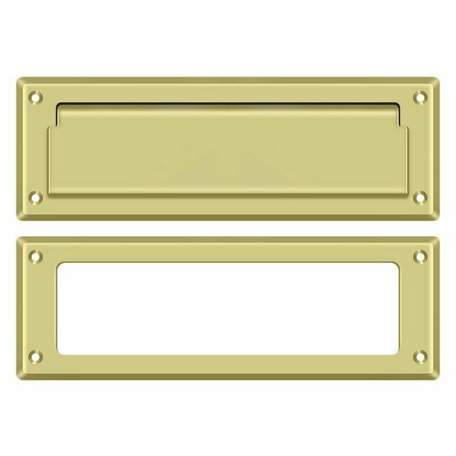 Deltana MS626U3 Polished Brass Mail Slot 8-7/8