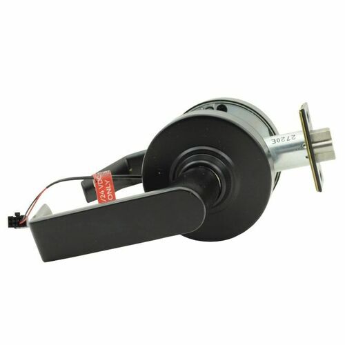 Schlage ND80LELEURHO622 ND Series Storeroom Electric Lock, Less Cylinder, Matte Black Finish