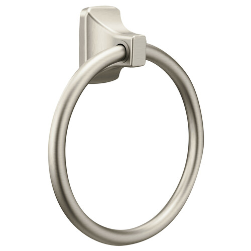 Moen P5860BN Round Closed Towel Ring in Brushed Nickel