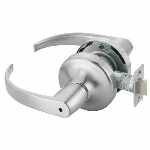 Accentra PB4702LN626 Pacific Beach Grade 1 Privacy Lever Lock, Satin Chrome, 693 Latch, 497-114 Strike
