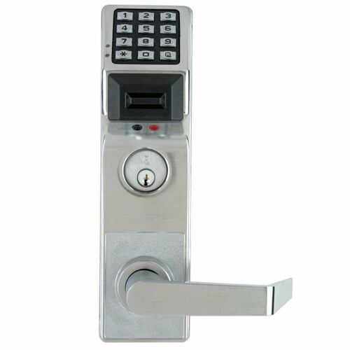 Alarm Lock PDL3500DBL26D Left Hand Trilogy Deadbolt Electronic Mortise Lock Satin Chrome Finish