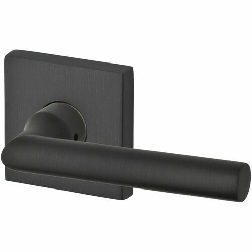 Baldwin PSTUBCSR112 Passage Tube Lever with Square Rose, 6AL Latch, Dual Strike, Venetian Bronze
