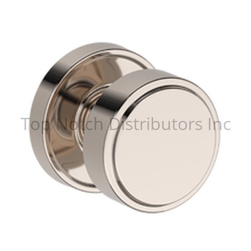 Baldwin PSVASRRR055 Vashon Passage Knob Round Rose, 6AL Latch, Dual Strike, Bright Nickel Finish