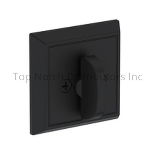 Baldwin PTCHD190 Patio Chamfered Square Deadbolt with 6AL Latch Dual Strike Satin Black