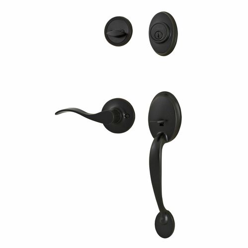 Weslock R2810-1X1R2D Hillcrest Single Cylinder Handleset, Right Hand, Oil Rubbed Bronze Finish