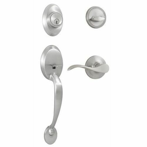 Weslock R2810-NXNFR2D Hillcrest Right-Hand Single Cylinder Handleset, Satin Nickel Finish