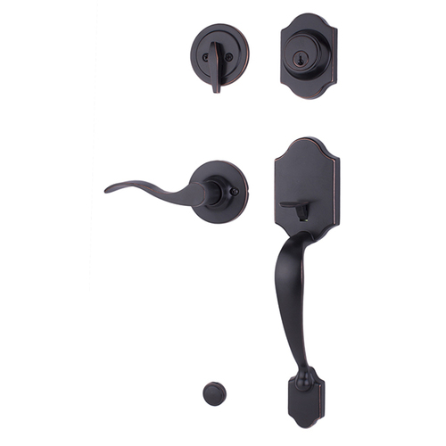 Weslock R2820-1X1FR2D Parkside Right Hand Single Cylinder Handleset, Oil Rubbed Bronze Finish