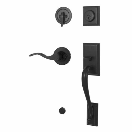 Weslock R2830-2X2FR2D Mercy Right-Hand Single Cylinder Handleset, Matte Black Finish