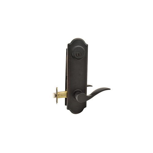 Weslock R7641H1H1SL2D Right Hand Carlow Tramore Single Cylinder Deadbolt - Oil Rubbed Bronze