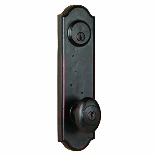 Weslock R7641M1M1SL2D Durham Tramore Right Hand Single Cylinder Deadbolt, Oil Rubbed Bronze Finish