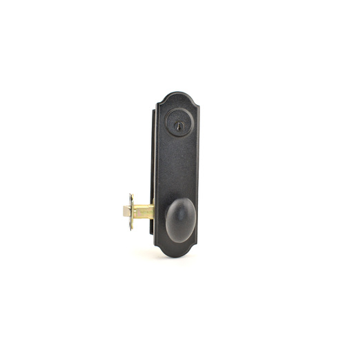 Weslock R7641M2M2SL2D Durham Tramore Right Hand Single Cylinder Deadbolt Lock, Black Finish