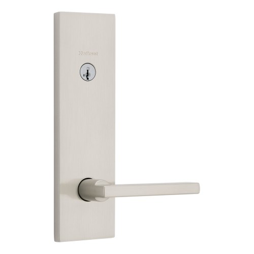 Kwikset RBP812HFLRCT-15S Halifax Lever Entry Set with Deadbolt Strikes, Satin Nickel Finish