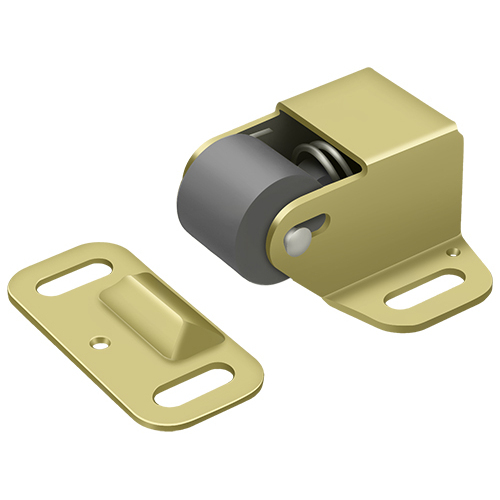 Deltana RCS338U3 Polished Brass Surface-Mounted Roller Catch