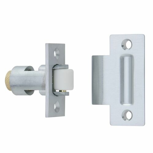 Ives RL32A26D Satin Chrome Nylon Roller Latch with ASA Strike