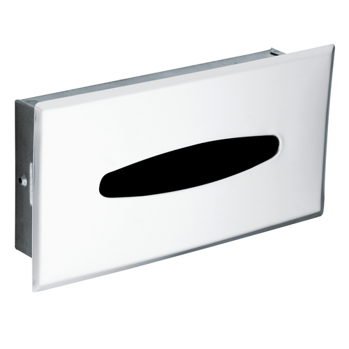 Moen RR5520SS Hotel Motel Recessed Facial Tissue Box Stainless Steel