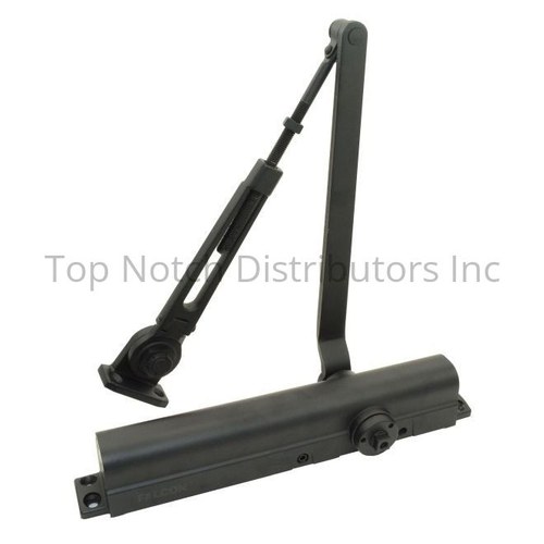Falcon Lock SC81AHWPA622 Medium Duty Surface Door Closer with Hold Open Arm and Parallel Arm Bracket Matte Black Finish
