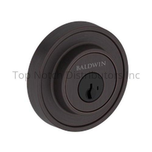 Baldwin SCRRD112SMC Recessed Round Deadbolt, Single Cylinder, SmartKey, Venetian Bronze Finish