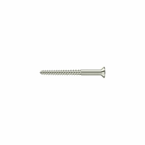 Deltana SCWB1225U14 Polished Nickel Wood Screw, SB, 12