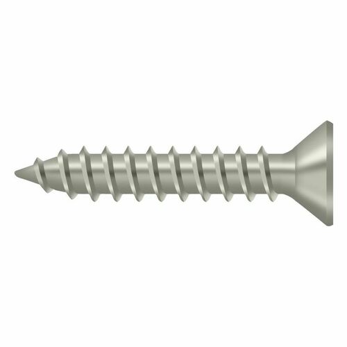 Deltana SCWS910U15 Brushed Nickel Steel Wood Screw, 9