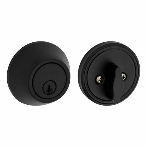 Safe Lock SD9100-514 Matte Black Single Cylinder Deadbolt with 4AL Latch and RCS Strike