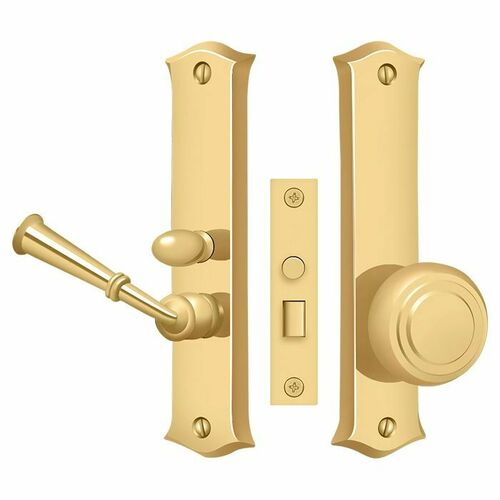Deltana SDL688CR003 Classic Storm Door Latch, Mortise Lock, PVD Polished Brass