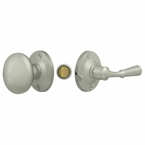 Deltana SDL980U15 Brushed Nickel Round Storm Door Latch with Tubular Lock