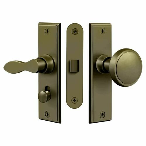 Deltana SDML334U5 Antique Brass Square Mortise Storm Door Latch