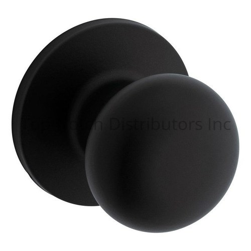 Safe Lock SK1000AS-514 Safelock Athens Knob Passage Lock with 4AL Latch and RCS Strike Matte Black Finish