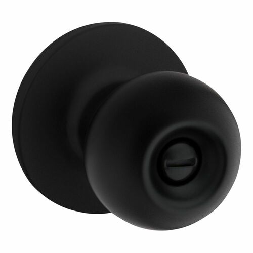 Safe Lock SK3000RG-514 Regina Privacy Knob Lock with RCAL Latch RCS Strike, Matte Black Finish
