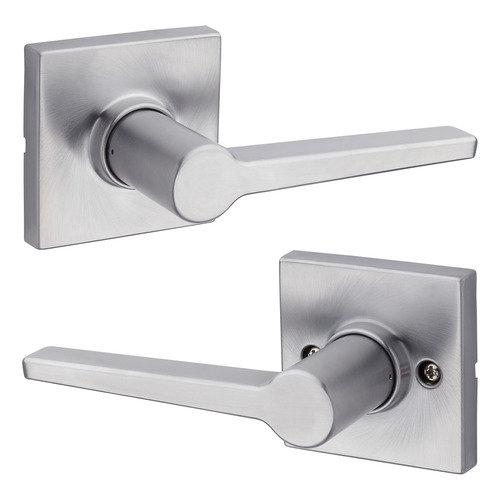 Safe Lock SL1000DALSQT-26D Daylon Square Rose Passage Lever Lock, Satin Chrome Finish